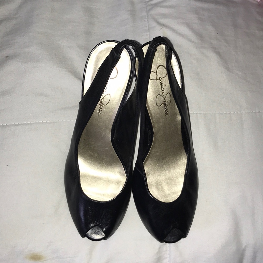 Jessica Simpson black heels